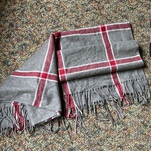 Lerdu Cashmere 100% virgin wool plaid scarf
